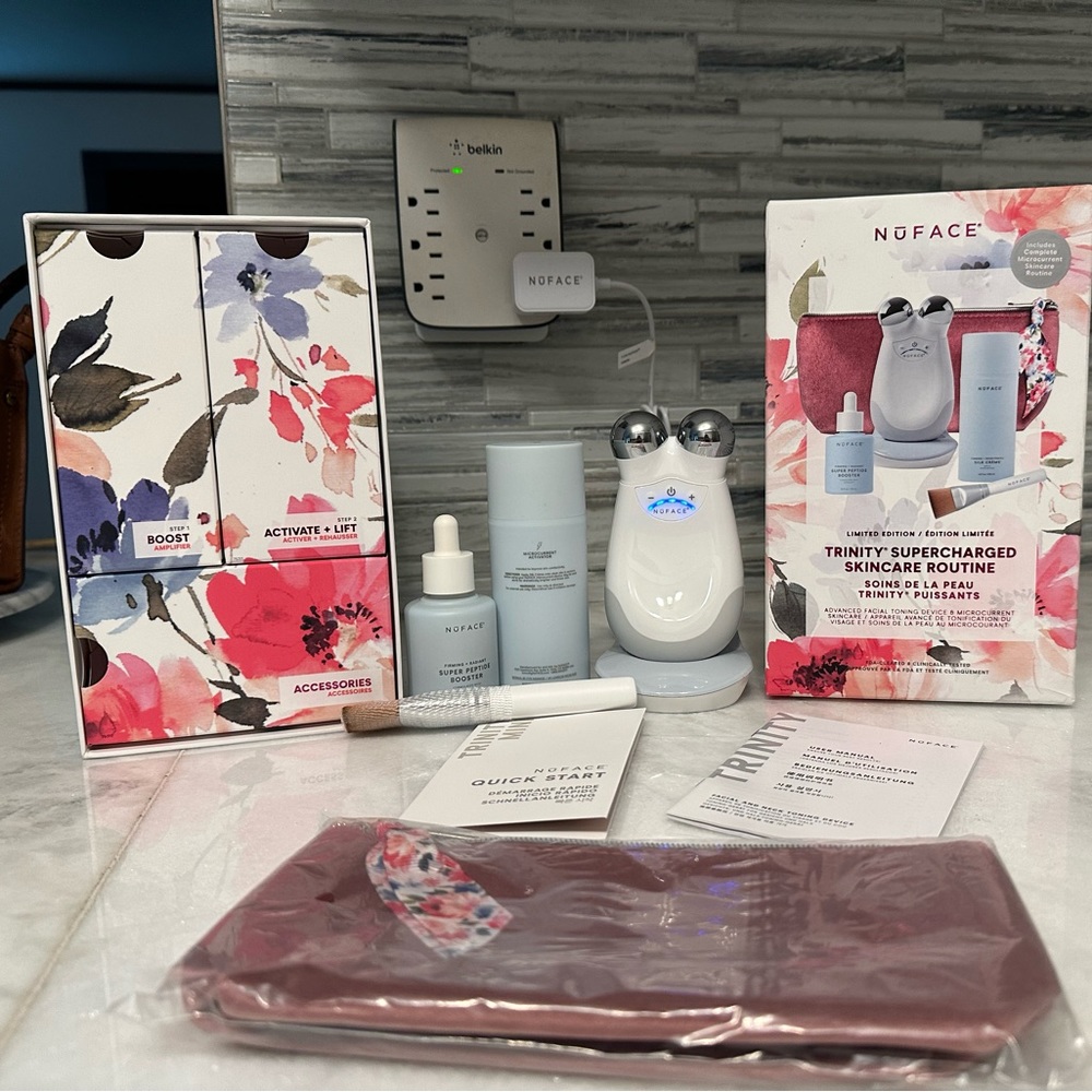 NuFace Trinity limited edition set. Brand new and unused.